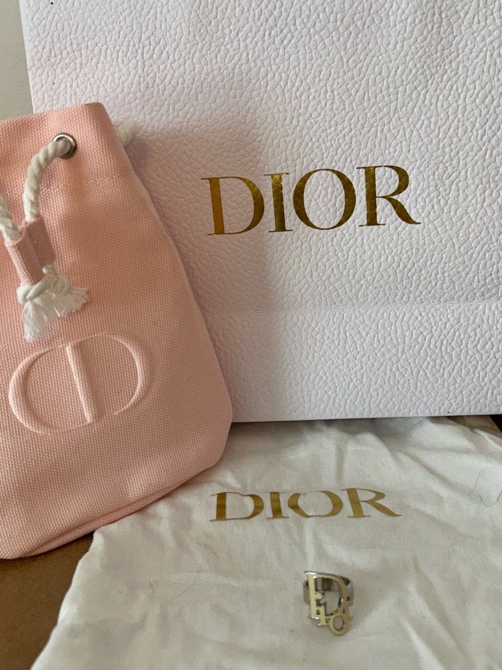 Christian Dior Authentic  Oblique Monogram Logo Ring.  Size 6. Vintage - Picture 7 of 9